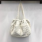 Sac fourre-tout en coton rempli de sac à bandoulière décontracté coréen sac de voyage sac de transport à main de grande capacité pour le bureau